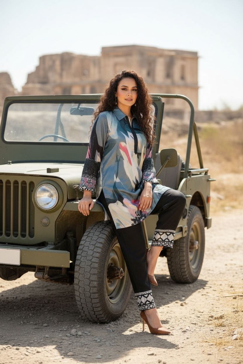 Fierce satin Co-ord set